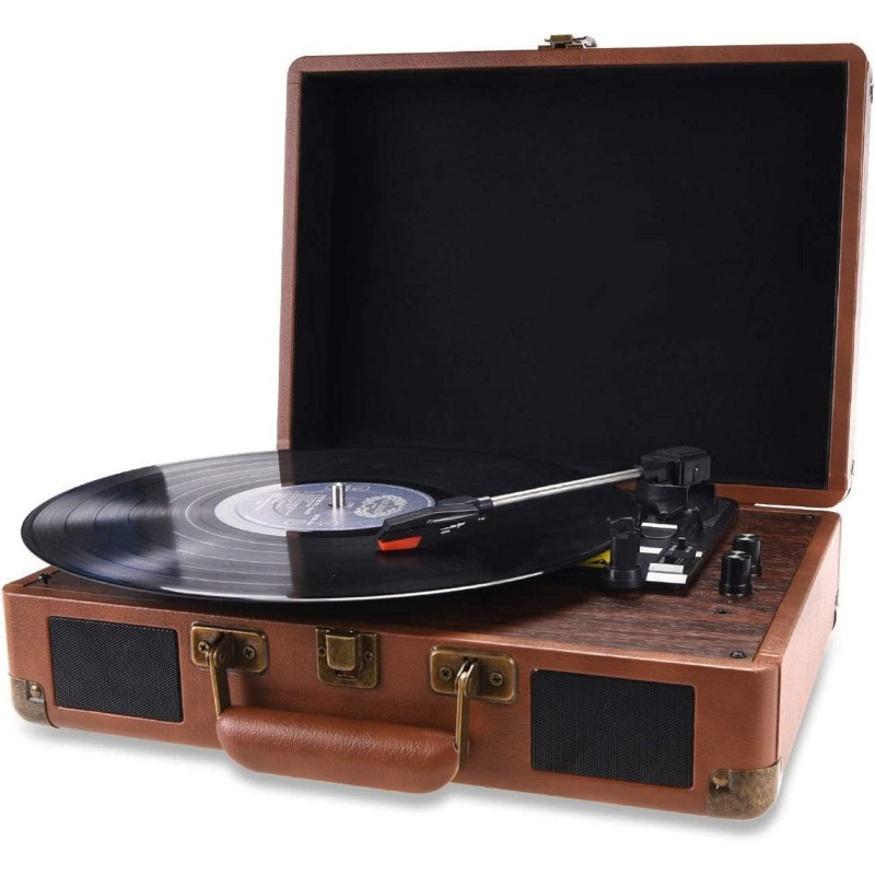 VOKSUN Record Player, Vintage Turntable Bluetooth, Currently priced at £69.99